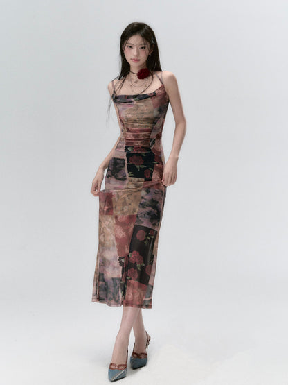 VIA PITTI Printed Midi Dress(2color)