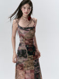 VIA PITTI Printed Midi Dress(2color)