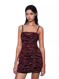 EverArcana Ruched slim-fit spaghetti strap dress
