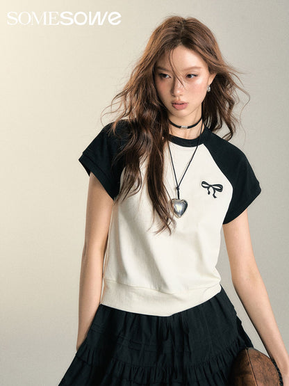 SOMESOWE Mini Bow Shirt(2color)