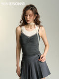 SOMESOWE Lace Slip Top(2color)