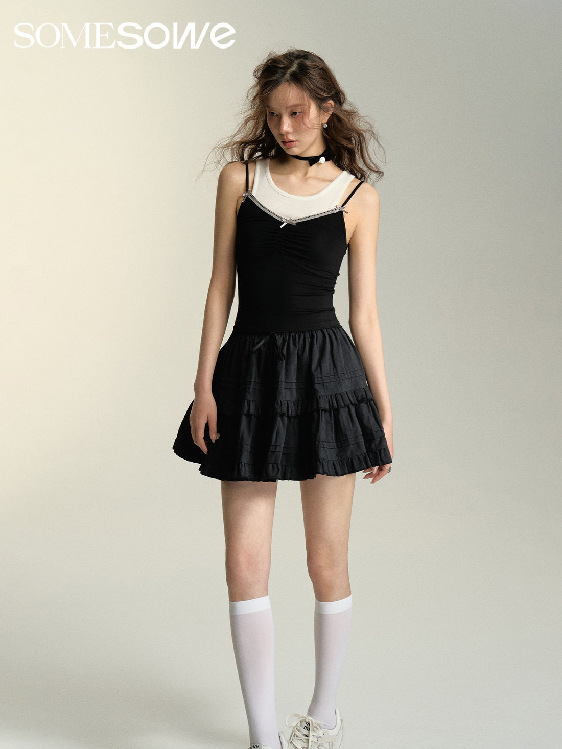 SOMESOWE Bubble Cake Skirt(2color)