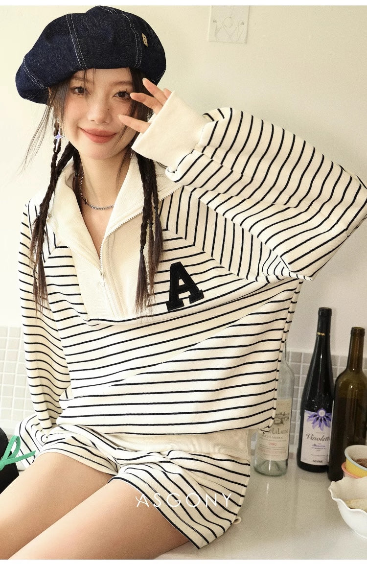 ASGONY Causal Hoodie Set