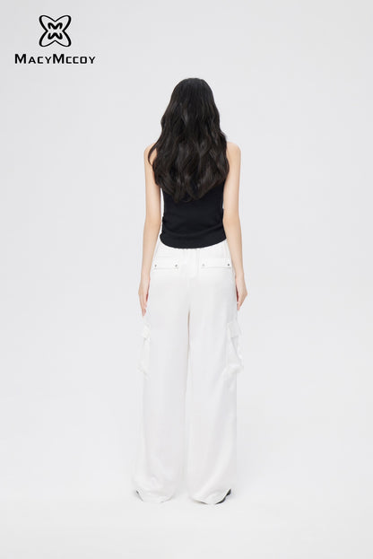 MacyMccoy Silk Loose Pants(2color)