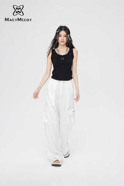 MacyMccoy Silk Loose Pants(2color)