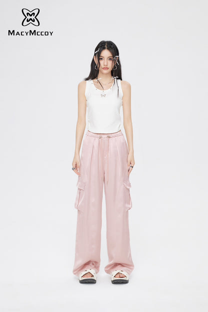 MacyMccoy Silk Loose Pants(2color)