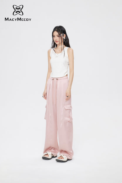 MacyMccoy Silk Loose Pants(2color)