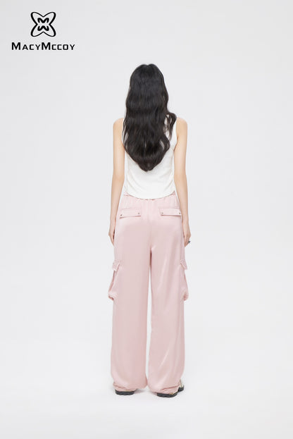 MacyMccoy Silk Loose Pants(2color)