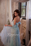 Kirakira.M Rhinestone Embellished Lace Layered Dress（with pants）