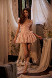 Kirakira.M Pearlescent Soft Pink Printed Dress