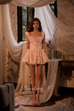 Kirakira.M Pearlescent Soft Pink Printed Dress