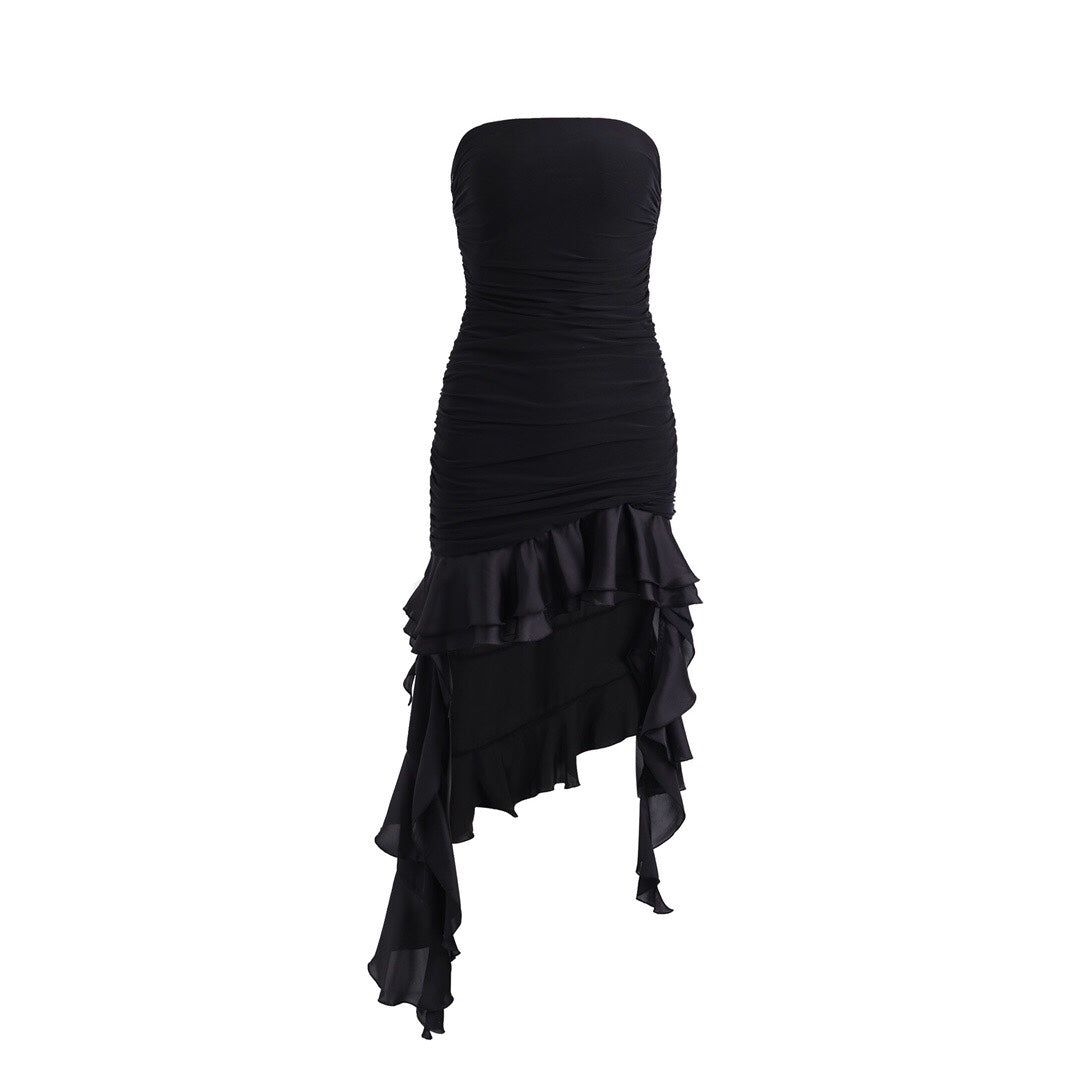 Jean Soo BLACK TUBE MIDI DRESS