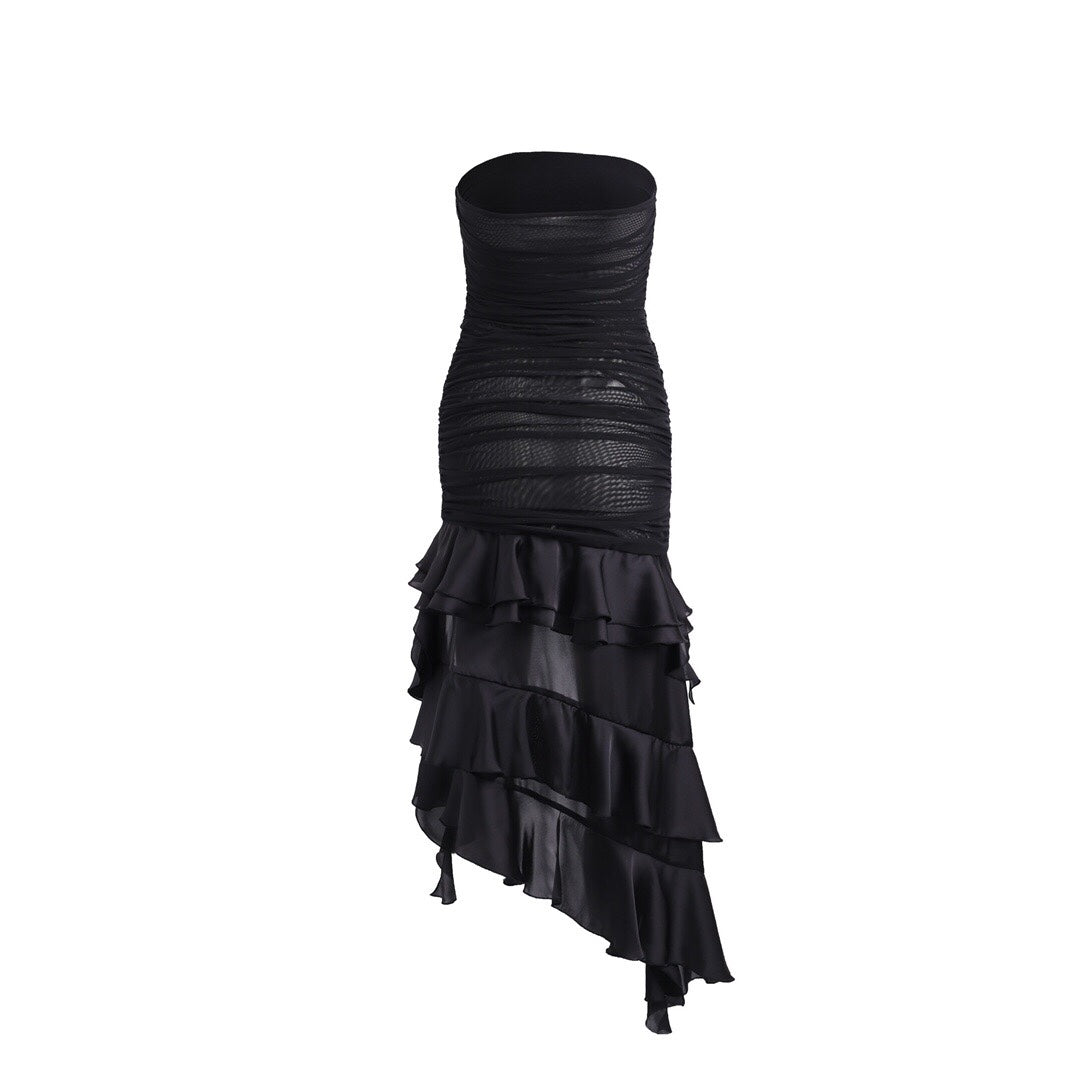 Jean Soo BLACK TUBE MIDI DRESS