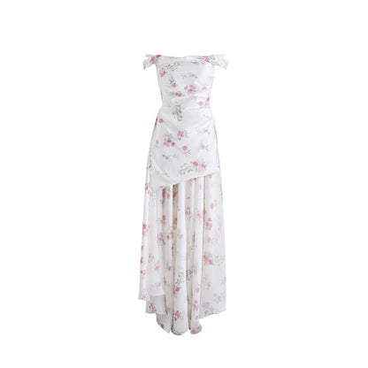 Jean Soo OFF SHOULDER FLORAL MAXI DRESS