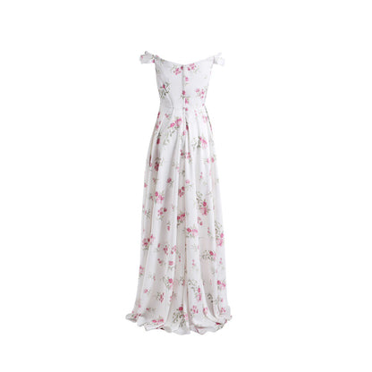 Jean Soo OFF SHOULDER FLORAL MAXI DRESS