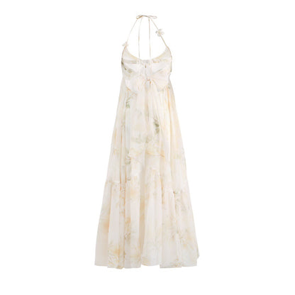 Jean Soo LIGHT YELLOW SLIP IRIS MIDI DRESS