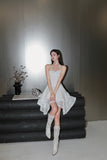 West.Y White Halter Dress