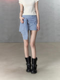 VIA PITTI Fake Sleeve Mini Skirt(2color)