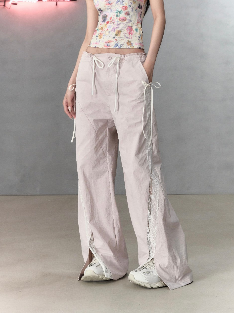 VIA PITTI PINK STRAIGHT PANTS