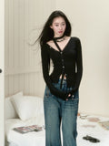 VIA PITTI Ribbon Knit Top(2color)