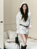 VIA PITTI White Hoodie Halter Dress