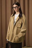 DIANA VEVINA Brown Cargo Coat