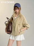 SOMESOWE Khaki Bow Jacket