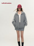 Lafreedom Star Lace Hoodie Set(grey)