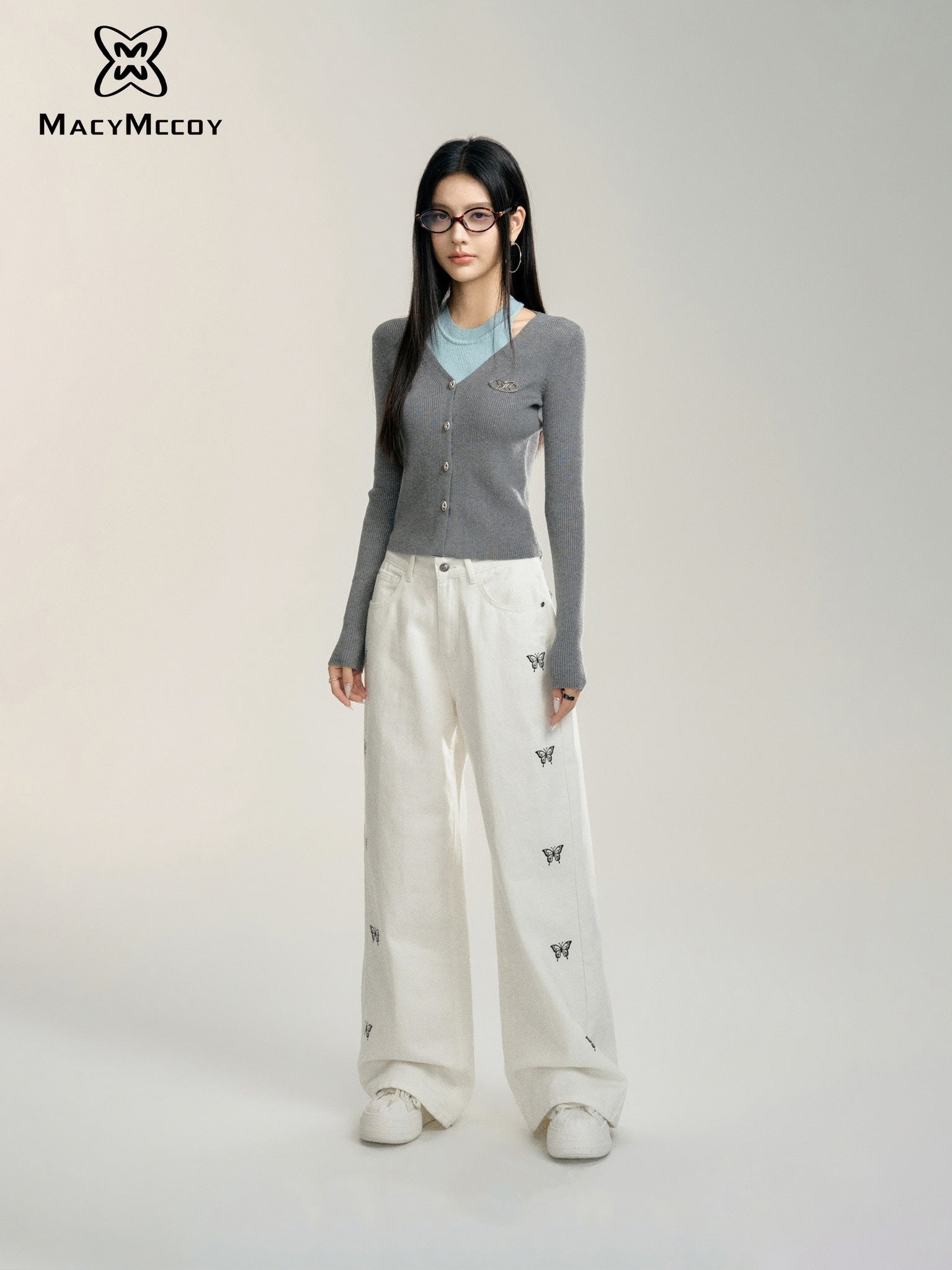 MacyMccoy Butterfly Loose Pants(2color)