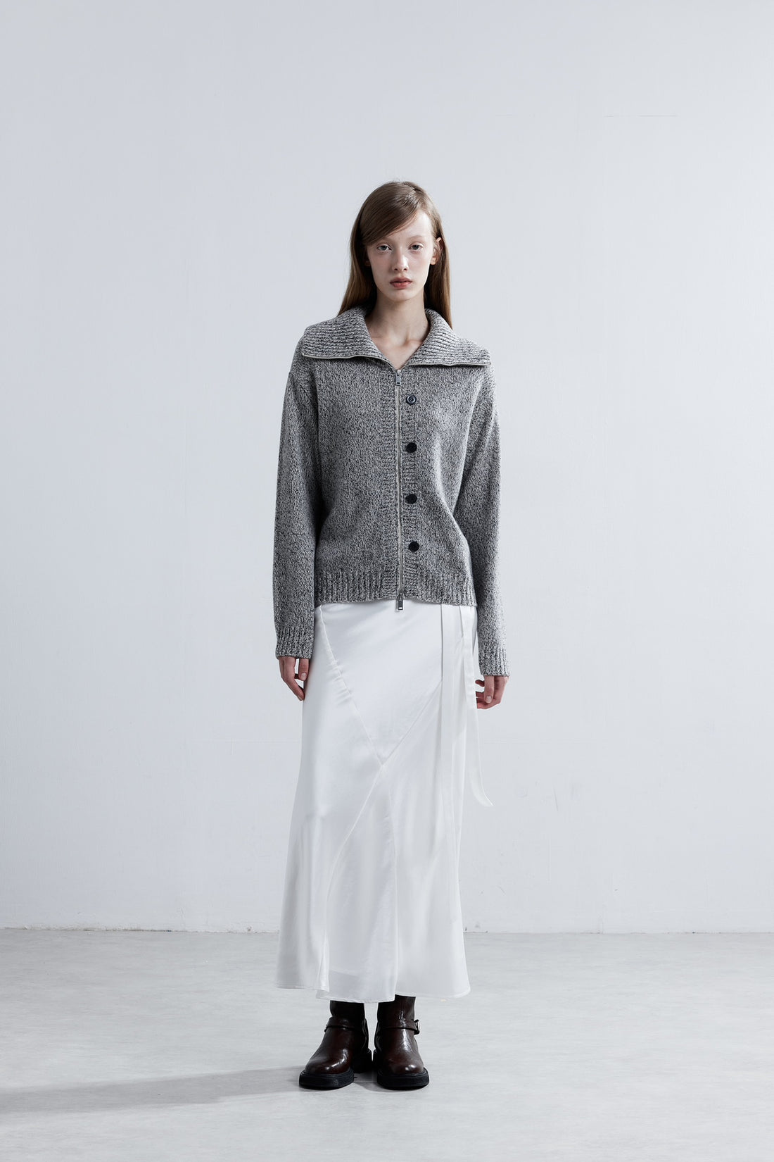 LJOS Zip-Up Wool Sweater