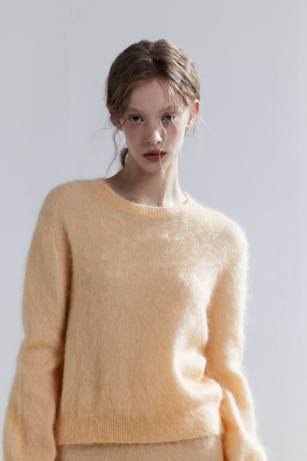 LJOS Nordic-Style Mohair Knit Sweater Or Skirt