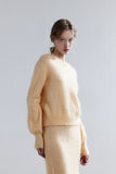 LJOS Nordic-Style Mohair Knit Sweater Or Skirt