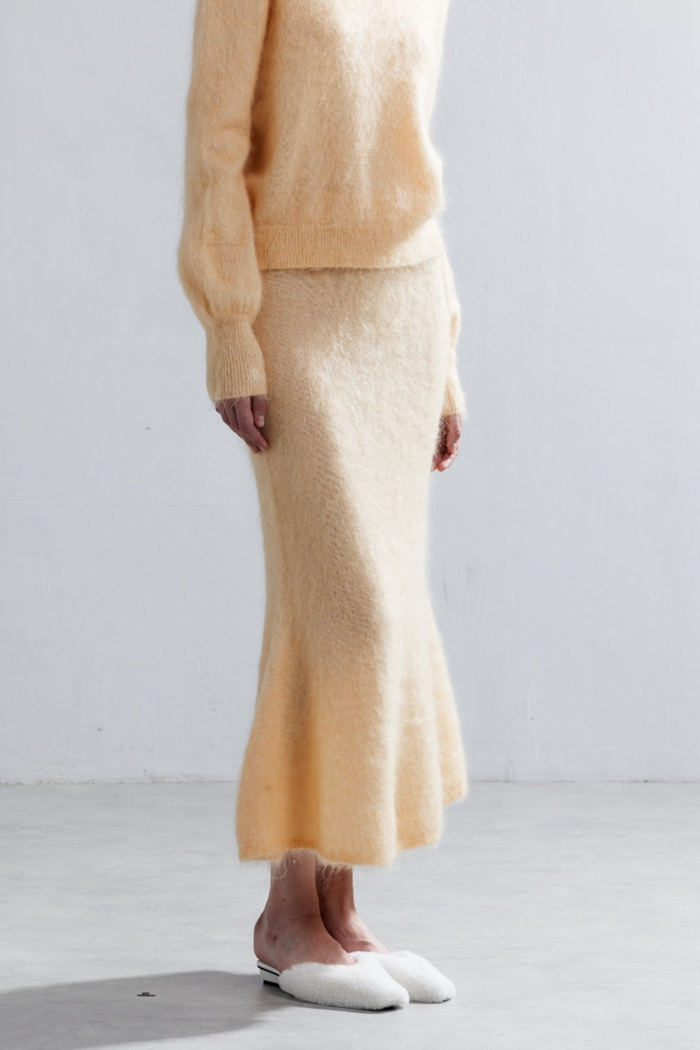 LJOS Nordic-Style Mohair Knit Sweater Or Skirt