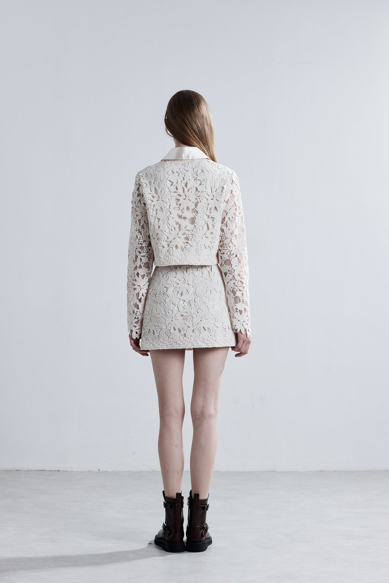 LJOS Hollow-Out Lace Jacket Or Skirt