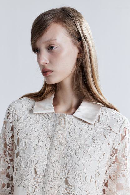 LJOS Hollow-Out Lace Jacket Or Skirt