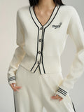 MacyMccoy Contrast Knit Set(White)