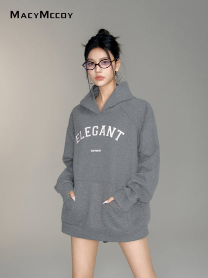 MacyMccoy Diamante Hoodie(Grey)