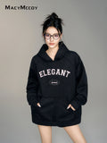 MacyMccoy Diamante Hoodie(Black)