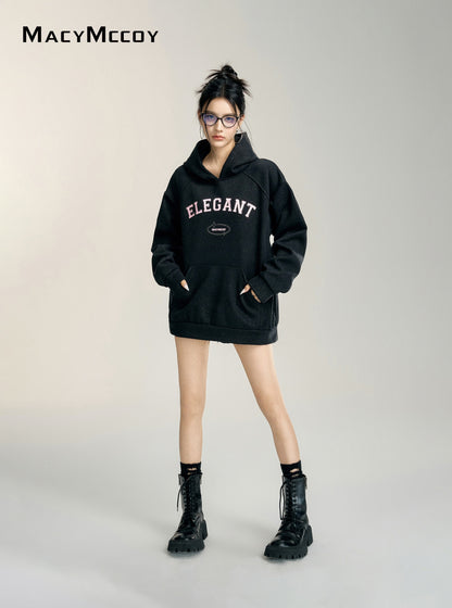 MacyMccoy Diamante Hoodie(Black)