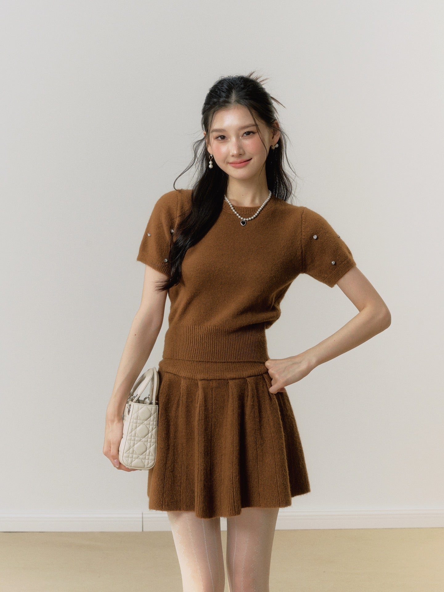 Lafreedom 3 pieces Knit Set(2color)