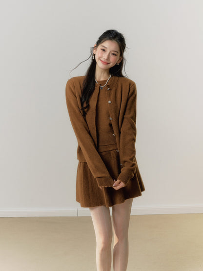 Lafreedom 3 pieces Knit Set(Brown)