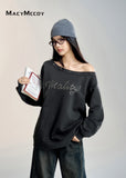 MacyMccoy One Shoulder Hoodie