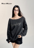 MacyMccoy One Shoulder Hoodie