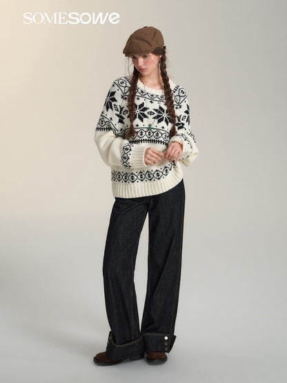 SOMESOWE Twist Contrat Sweater