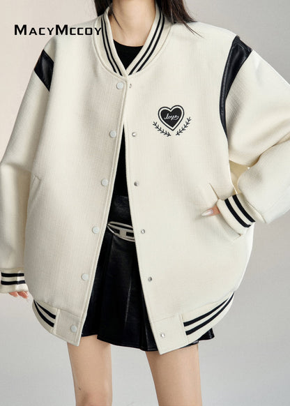 MacyMccoy 24FW Heart Baseball Jacket(2color)