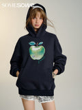 SOMESOWE Green Apple Printed Hoodie