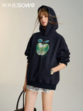 SOMESOWE Green Apple Printed Hoodie