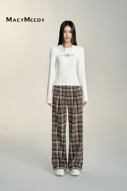 MacyMccoy 24FW Grid Loose Pants