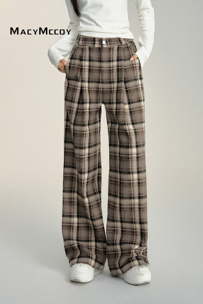 MacyMccoy 24FW Grid Loose Pants