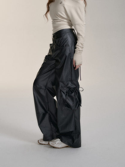 VIA PITTI V24DP168 Bowknot Loose Pants